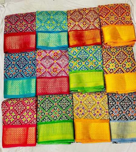 Designer Patola printed﻿ cotton saree