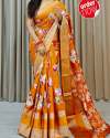  Dolla Cotton Silk Sarees with viscose jacquard border thumb 3