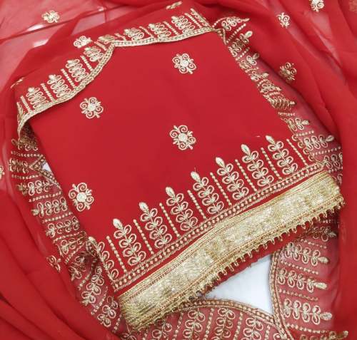 EMBROIDERY ZARI WORK DRESS MATERIAL