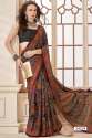 etnic-print-moss-georgette-saree