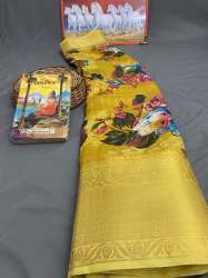 Exclusive Chanderi Digital Floral Print Sarees