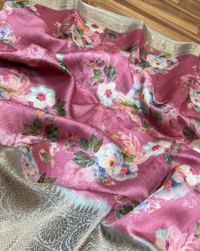 Exclusive Chanderi silk sarees with blouse