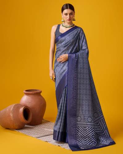Exclusive cotton saree with big border