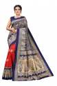 EXCLUSIVE FANCY PRINTED SILK SAREE thumb 2