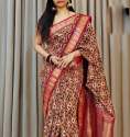 exclusive water art flower print Sarees  thumb 2