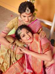 Fancy Banarasi Silk Woven Work Saree with Tassel