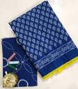 Fancy Block Print Cotton Mulmul Saree  thumb 13