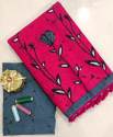 Fancy Block Print Cotton Mulmul Saree  thumb 8