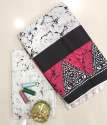 Fancy Block Printed Mulmul cotton Saree With Blouse  thumb 12
