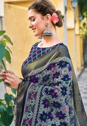 Fancy Cotton Fabric Printed Saree & fancy Latkan