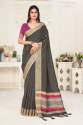 FANCY LINEN SAREE