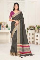 FANCY LINEN SAREE