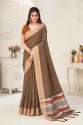 FANCY LINEN SAREE thumb 3