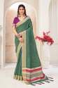 FANCY LINEN SAREE thumb 5