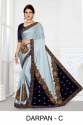 FANCY LYCRA-VELVET SAREES WITH STONES