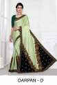 FANCY LYCRA-VELVET SAREES WITH STONES thumb 1