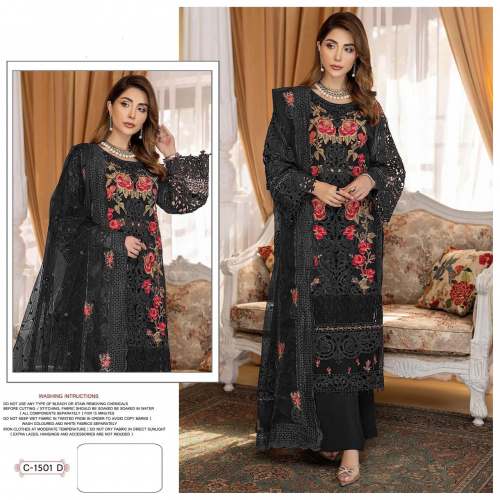 Fancy Organza Embroidery Pakistani salwar kameez