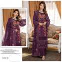Fancy Organza Embroidery Pakistani salwar kameez thumb 2