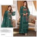 Fancy Organza Embroidery Pakistani salwar kameez thumb 3