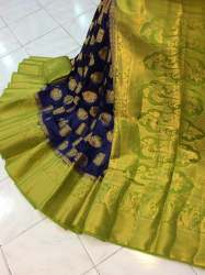 Fancy Saree with gold zari butta 