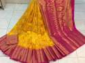 Fancy Saree with gold zari butta  thumb 5