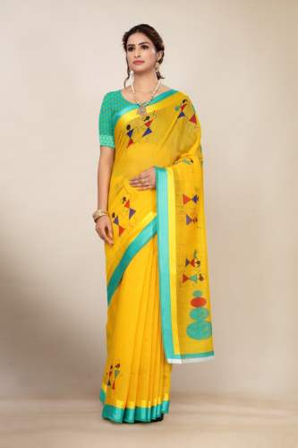 Fancy Satin Patta Saree