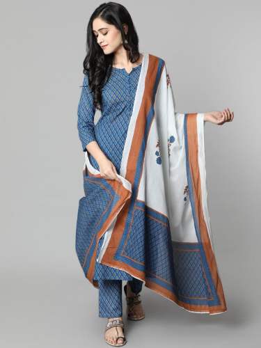 Festival Wear Rayon Top-Pant-Dupatta Set