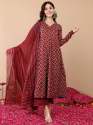 Festivel Wear Rayon Printed Kurtis Pant Set With Dupatta thumb 4