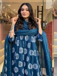 Fully Stitched Pure Rayon Printed Kurti Pant Dupatta