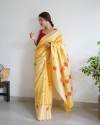 Geet Gauri Banarasi Silver Zari Weaving saree thumb 1