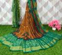 geet gauri daily wear printed saree with blouse thumb 3