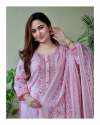 Geet Gauri Fashion Presents Pink Hand-Painted Afghani Suit