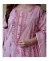 Geet Gauri Fashion Presents Pink Hand-Painted Afghani Suit thumb 1