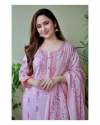Geet Gauri Fashion Presents Pink Hand-Painted Afghani Suit thumb 3