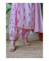 Geet Gauri Fashion Presents Pink Hand-Painted Afghani Suit thumb 4