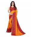 Geet Gauri georgette bandhani saree with foil  thumb 3