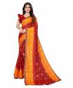 Geet Gauri georgette bandhani saree with foil  thumb 4
