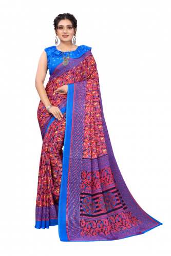 geet gauri georgette printed saree