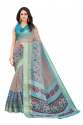  GEET GAURI LINEN JARI PRINTED SAREE thumb 5