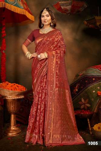 Geet Gauri Linen Silk with Heavy Rich Pallu saree﻿ 