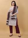 Geet Gauri Premium Cotton Kurti, pant & dupatta set thumb 4