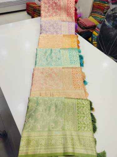 Geet Gauri Premium Handloom Weaving Satin Silk Saree