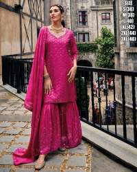 Geet Gauri Presenting Heavy Chinon With Embroidery & Khatali Work Salwar Suit