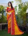 Geet Gauri Presents Georgette printed Saree With Lace Borders thumb 3