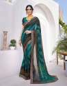 Geet Gauri Presents Georgette printed Saree With Lace Borders thumb 4