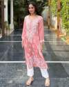 Geet Gauri Presents Pure chikankari women kurtas set  thumb 2