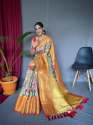 Geet Gauri presents Pure Kanchipuram digital printed saree thumb 4