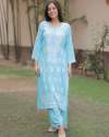 Geet Gauri Pure Chikankari kurta set  thumb 4