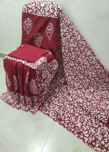 Geet Gauri pure mul mul cotton saree with blouse﻿
