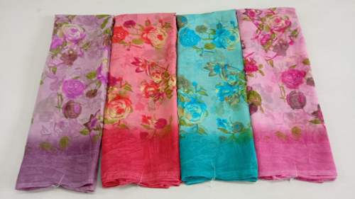 Geet Gauri soft chiffon floral saree 